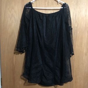 Black lace dress